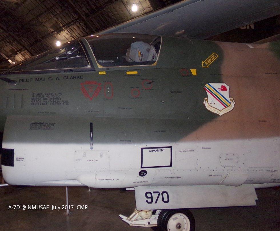 Forward fuselage of the NMUSAF's A-7D