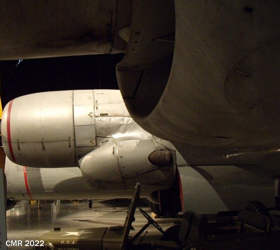 B-50 engine walk around -side view of nacelle