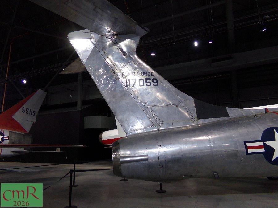 Side view of XF-84H Thunderscreech tail