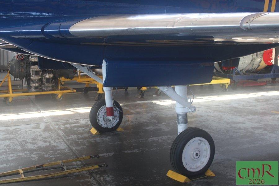Side view A-4A Skyhawk main landing gear