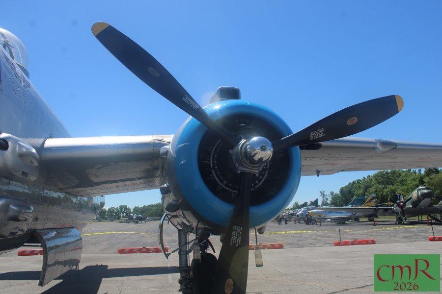Front view B-25J nacelle and prop