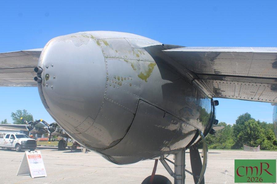 B=25 engine nacelle rear view