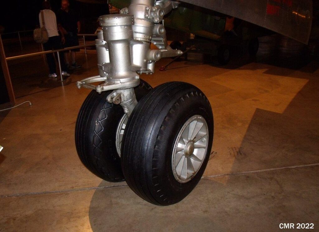 Closeup B-29 nose gear