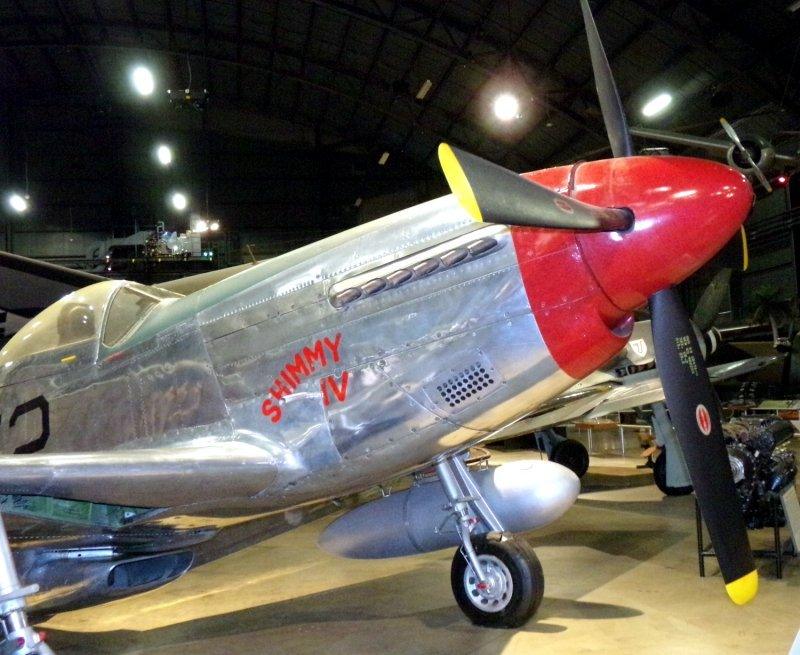 Front side view of the NMUSAF's P-51D Mustang