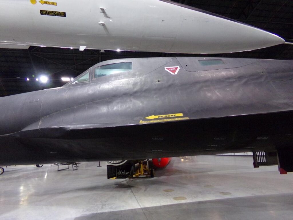 YF-12A Blackbird forward fuselage side view