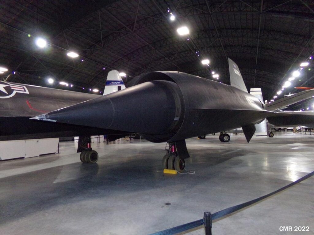 YF-12A Blackbird engine nacelle and main landing gear