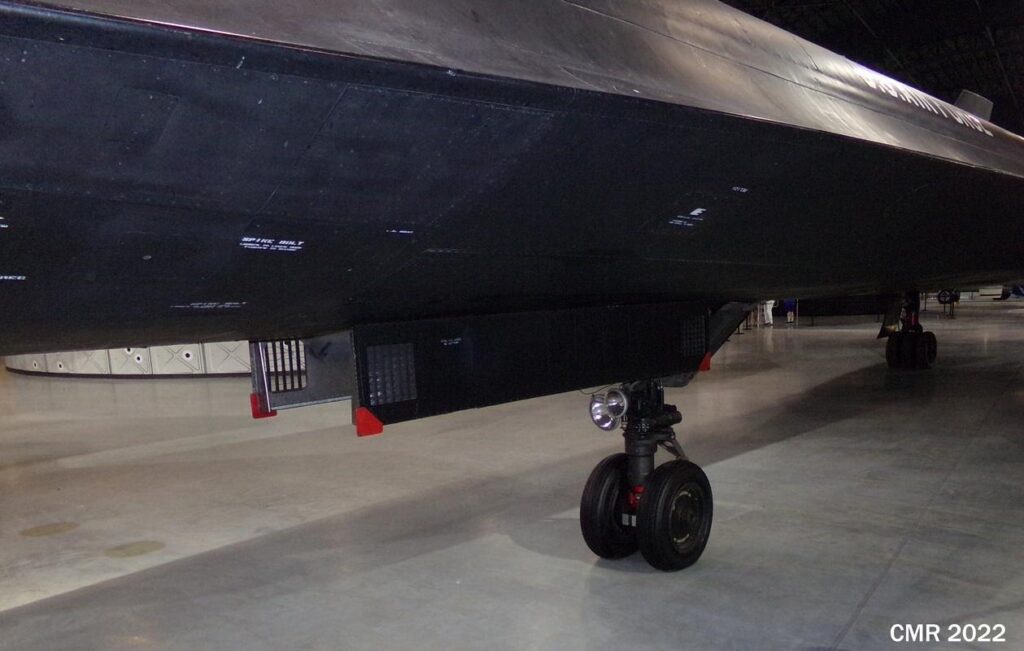 YF-12A Blackbird nose gear closeup